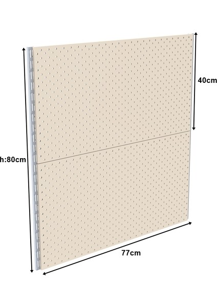 Rafburada® Duvara Monte Hırdavat Rafı 40 x 77 x H80 cm