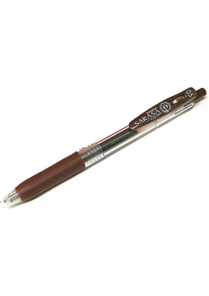 5 Kalem Zebra Sarasa Ef Geri Çekilebilir Rulo Bilye Jel Mürekkepli Kalem, Çay Kahverengi (Yurt Dışından)