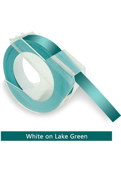 Yeşil Göl Üzerinde Beyaz Uyumlu Dymo 3D Plastik Kabartma Etiket Şeridi Xpress Etiket Makinesi (Yurt Dışından)