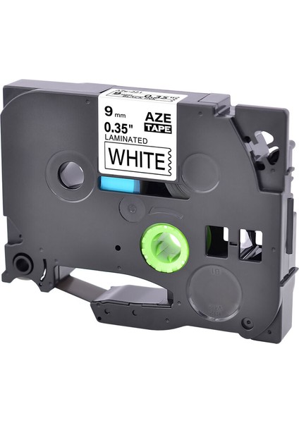 Brother Tz Tze 221 TZE221 P-Touch 9mm Uyumlu Siyah Beyaz Bant (Yurt Dışından) modelleri