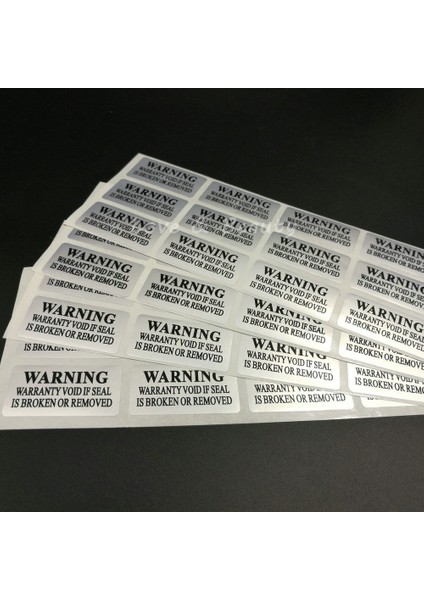 Voıd Güvenlik Etiketi Çıkarıldığında Tamper Evident Garanti Sticker (Yurt Dışından) modelleri