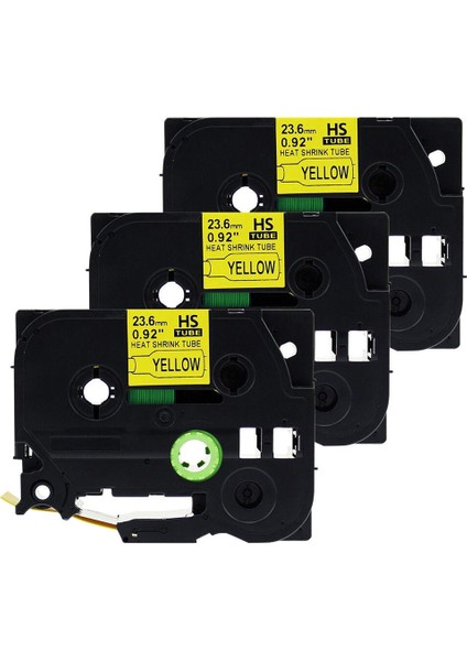 AHS-651-3 Stili 3 Paket Brother Isıtma Daraltma Tüpleri Hse P Touch Etiket Bandı ile Uyumlu (Yurt Dışından)