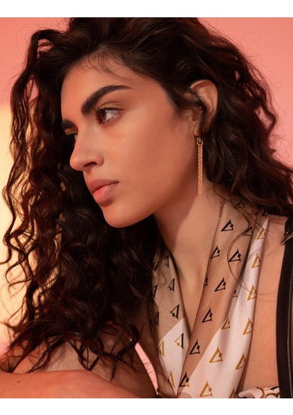 Hjo Kadın Eşarp Kahverengi Bej Krem İpek Twill fiyatları