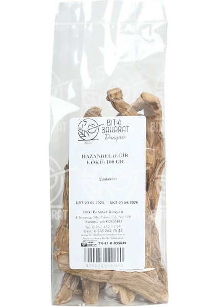 Hazanbel (Eğir Kökü) 100 gr