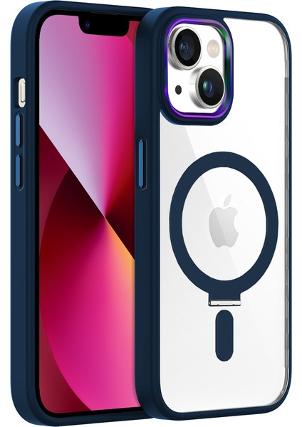 Apple iPhone 13 Bumpermag Kılıf Deep Blue