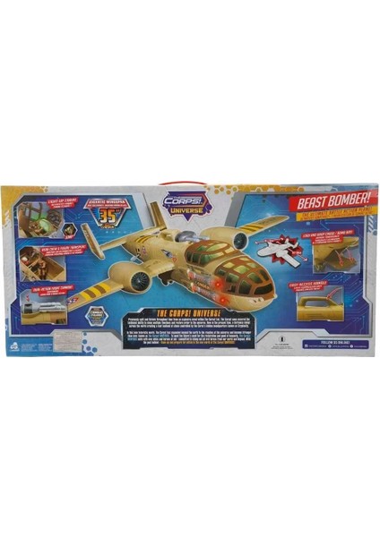 33938 The Corps Universe Beast Bomber Sesli ve Işıklı Askeri Uçak