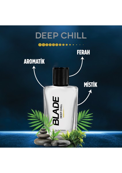 Deep Chill Edt Erkek Parfüm 70 ml & Deodorant 3X150 ml