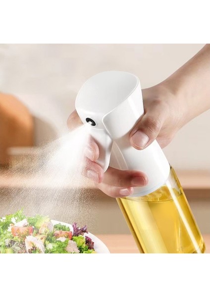 Kısmet Yemeklik Yağ Spreyi Airfryer Yağdanlık Zeytinyağı ve Limon Yağı Sprey Şişesi Sosluk