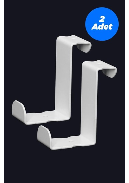 Askılık Kapı Arkası Bornoz Askılığı Mutfak Banyo Askılığı Havlu Askılığı Elbise Askılık 2 Adet Beyaz Tekli