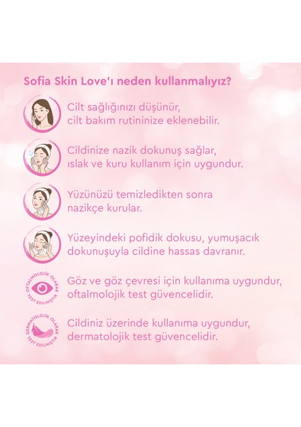 Skin Love Pudra Kokulu Mendil 100'lü