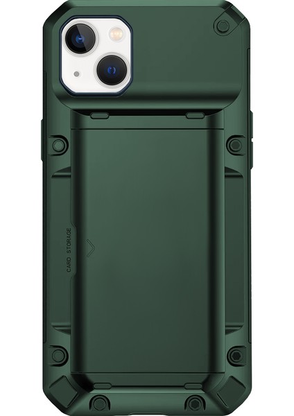 Apple iPhone 13 Slide Armor Kılıf Dark Green