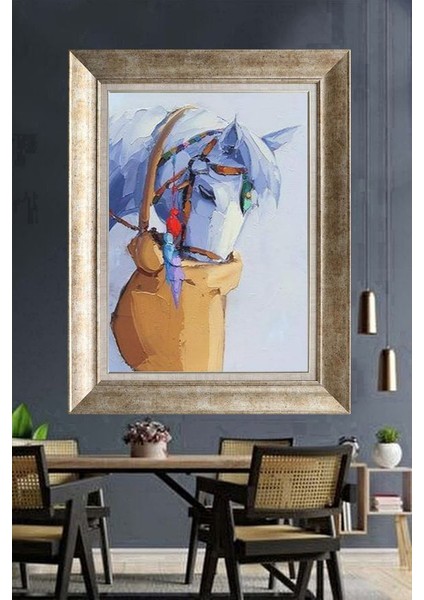 Gümüş Çerçeveli Paspartulu Tablo DS813
