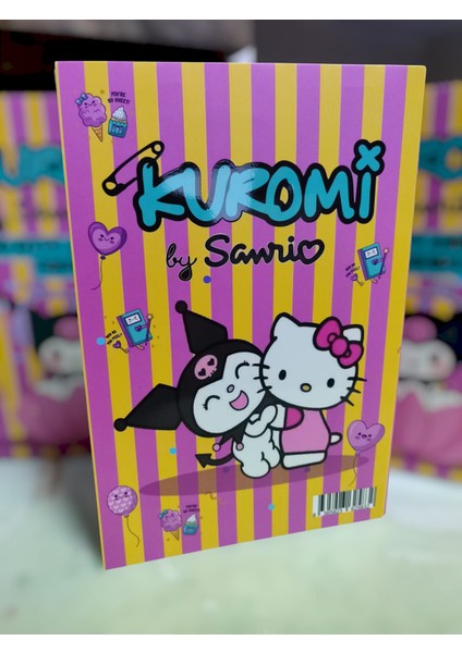 Kuromi ve Hello Kitty Sticker Albüm 1 Adet Büyük Albüm 16 Sayfa Dev Sticker Etiketleri Okul Etiketleri fırsatları