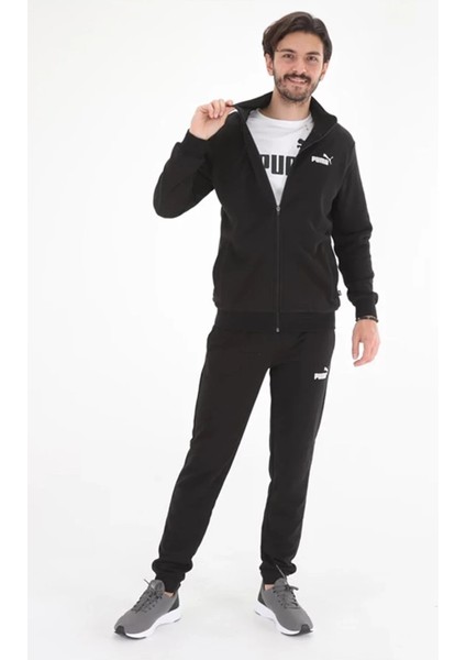 Clean Sweat Suit Erkek Siyah Günlük Stil Eşofman Takım 58584001