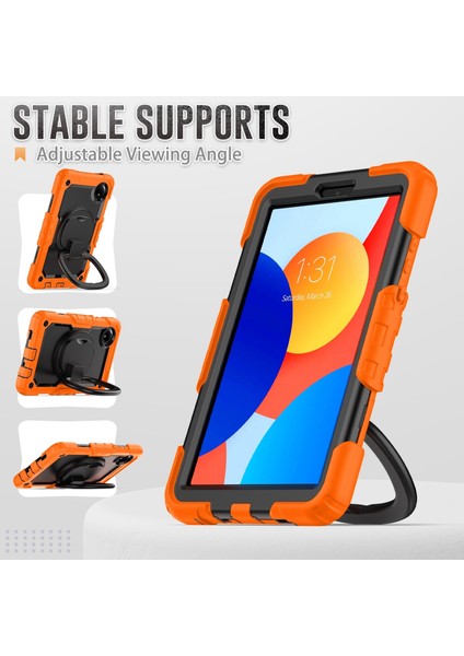 Xiaomi Redmi Pad Se 8.7 2024 Için Silikon Hibrit Pc Kılıfı (Yurt Dışından)