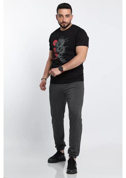 Bel Ve Paça Lastikli Cep Detaylı Erkek Eşofman Altı P-00009282