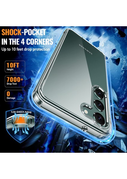 Samsung Galaxy S23 5G Şeffaf Silikon Kılıf + Cam Ekran Koruyucu Seti (1 CAM 1 KILIF) fırsatları