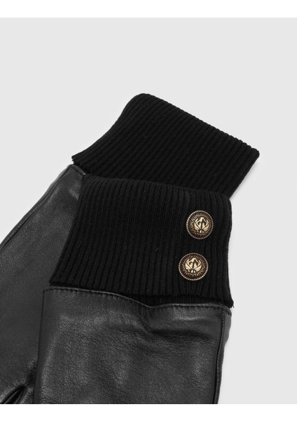 Michiri Deri Siyah Kadın Eldiven indirimleri