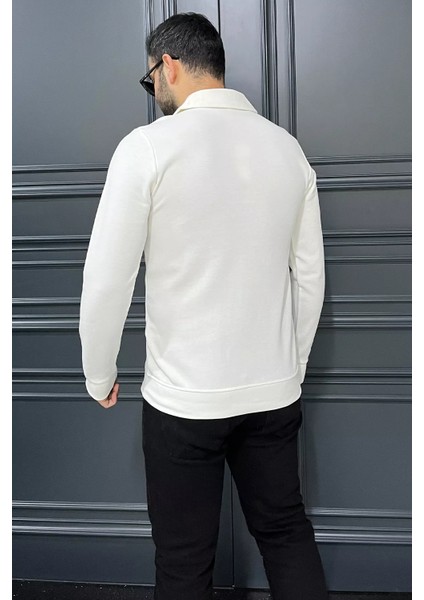 Polo Yaka Erkek Sweatshirt