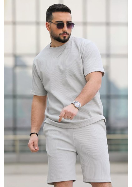 Bisiklet Yaka Jakarlı Oversıze Erkek Tişört fiyatları