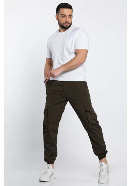 Beli Bağcıklı Paça Lastikli Erkek Pantolon P-00009286