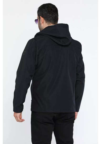 Erkek Kapüşonlu Softshell Mont P-00013780