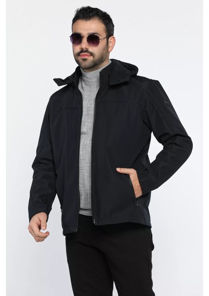 Erkek Kapüşonlu Softshell Mont P-00013780 fiyatları