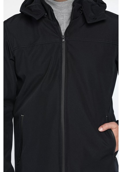 Erkek Kapüşonlu Softshell Mont P-00013780 fırsatları