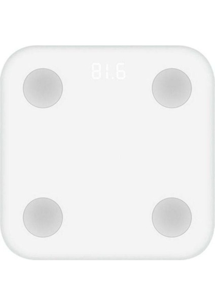 Mi Smart Scale 2 Dijital Tartı Vücut Kitle Analizi Fonksiyonu Cam Malzeme Beyaz