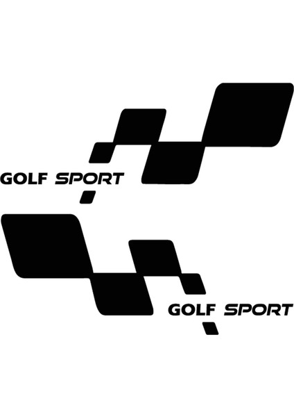 Golf Sport Sticker - Golf Sticker - Volkswagen Sticker - Kapı Altı Sticker - Oto Sticker - Araba Sticker