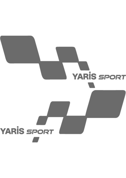 Yaris Sport Sticker - Yaris Sticker - Toyota Sticker - Kapı Altı Sticker - Oto Sticker - Araba Sticker