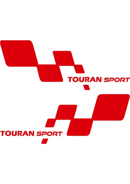 Touran Sport Sticker - Touran Sticker - Volkswagen Sticker - Kapı Altı Sticker - Oto Sticker - Araba Sticker