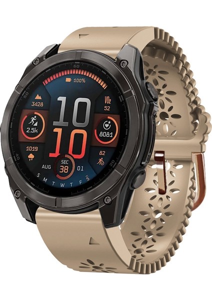 Fenix ​​8 Amoled 43MM Için Dantel Silikon Saat Bandı (Yurt Dışından)