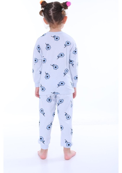 Çiçekli Çocuk Pijama Takımı