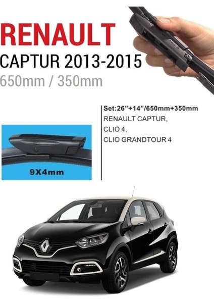 Renault Captur Ön Cam Muz Silecek Takımı (2013-2015)