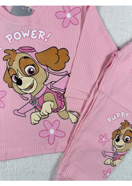 Paw Patrol Pembe Kız Çocuk Pijama Takım