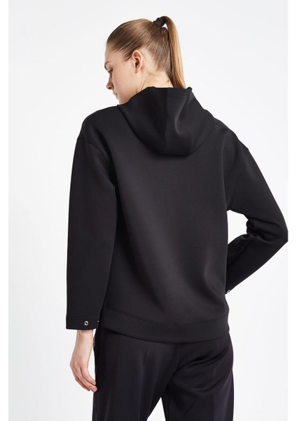 Kadın Fermuarlı Kapüşonlu Sweatshirt 24N-2126 24NTBL002126 modelleri