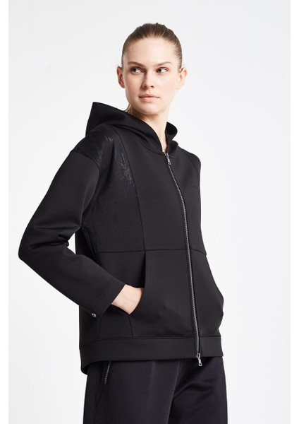 Kadın Fermuarlı Kapüşonlu Sweatshirt 24N-2126 24NTBL002126 indirimleri