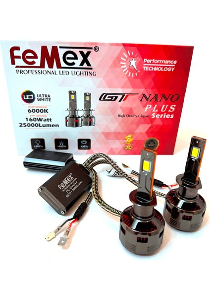 H4 Gt Nano Plus Csp Lumıled Royal Chipset 70W 25000LM