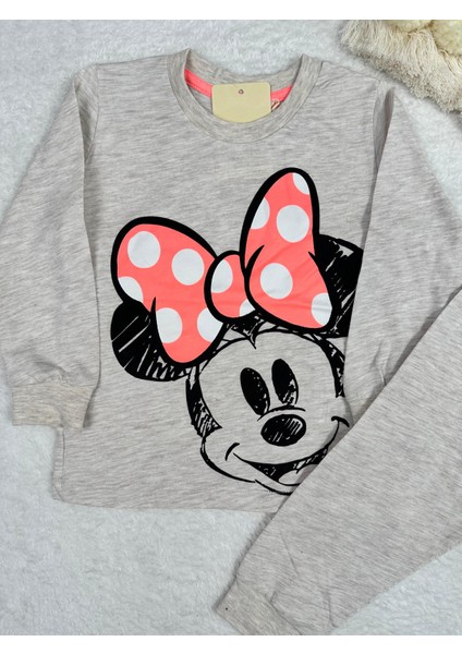 Minykids Minnie Mouse Desen Krem Kız Çocuk Pijama Takım fiyatları