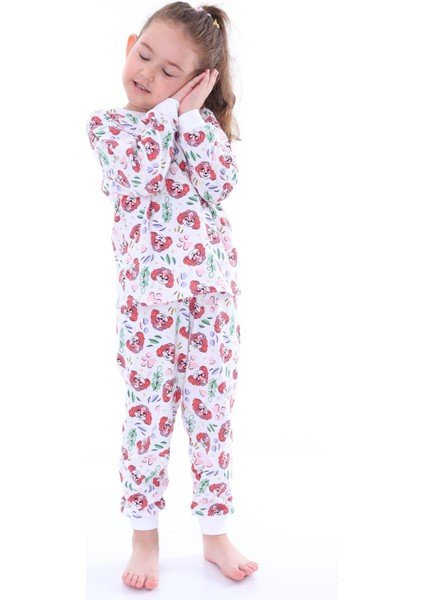 Minykids Paw Petrol Desenli Beyaz Çocuk Pijama Takımı modelleri