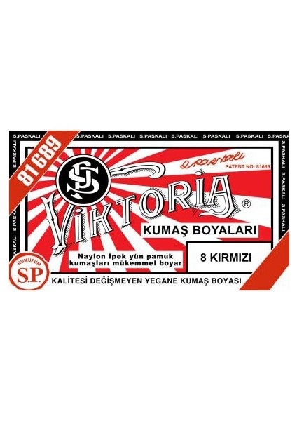 Kumaş Boyası 8 Kırmızı (3 Adet)