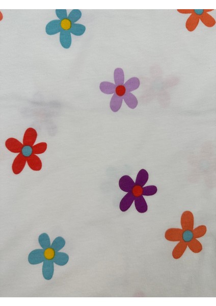 Renkli Çiçek Desen Kız Çocuk Pijama Takım fiyatları