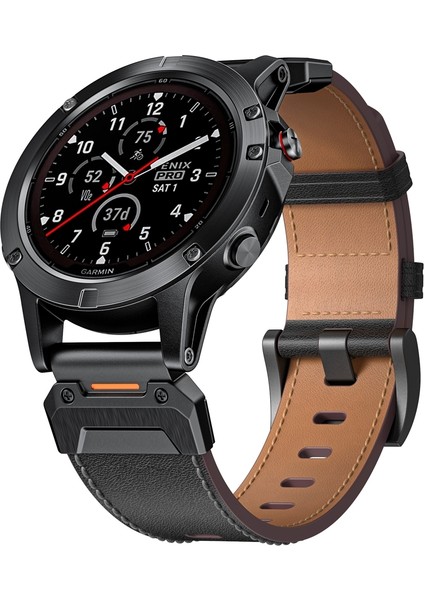 22MM Için Paslanmaz Ste Quick Rease Deri Kayış (Yurt Dışından)