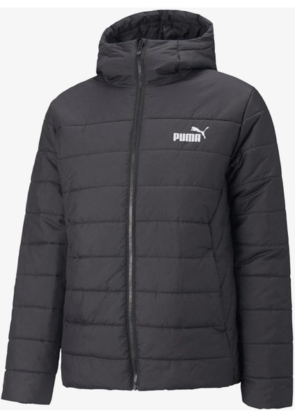 Essential Hooded Padded Erkek Siyah Günlük Stil MONT 84893801