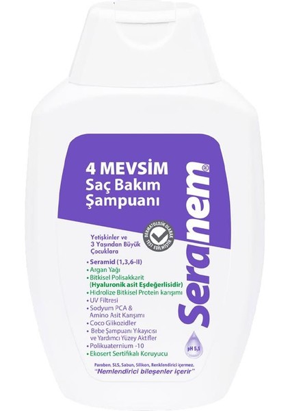 Seranem 4 Mevsim Saç Bakım Şampuanı 300 ml