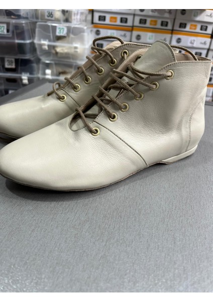 Krem Rengi Deri Tango-Salsa-Swing-Solo- Cazz Dans Botu indirimleri