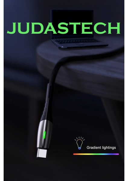 J2 Type-C 5A/100W Şarj ve Data Kablosu - 1mt