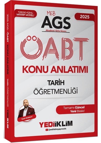 2025 Meb Ags Öabt Tarih Öğretmenliği Konu Anlatımı - Yasin Korkut