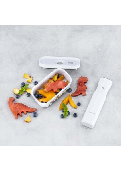 Fresh & Save Dinos Vakumlu Yemek Taşıma Kabı S 0,50 L Beyaz-Gri fırsatları